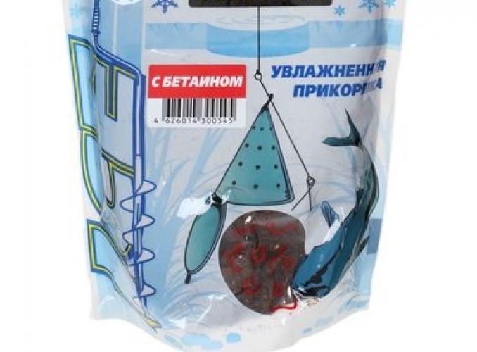 Прикормка зимняя увлажненная 100 Поклёвок ice с бетаином, вес 500 гр.