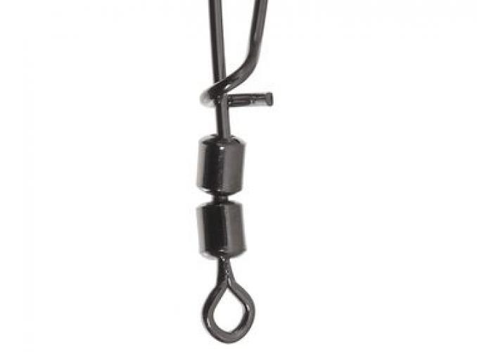 Карабин Tsuribito 23548 high speed double rolling swivel with t-shape snap №10 (набор 5 шт)   170439