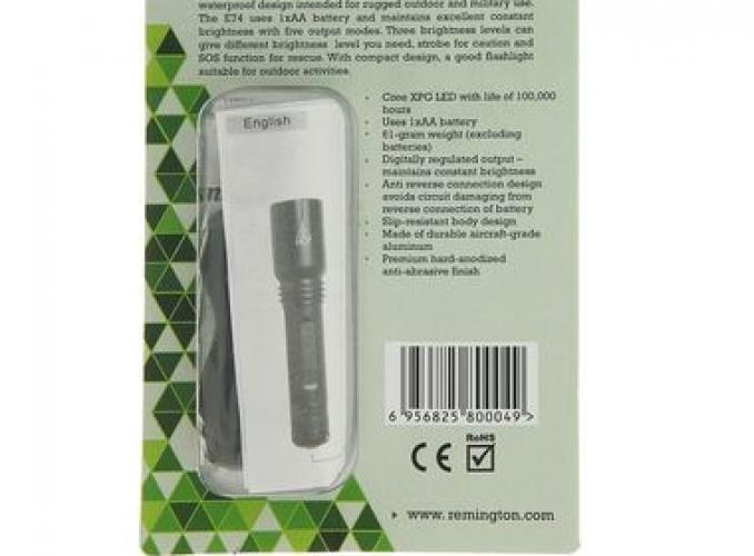 Фонарь Remington, 80 люм., светодиод CREE XP-G R5