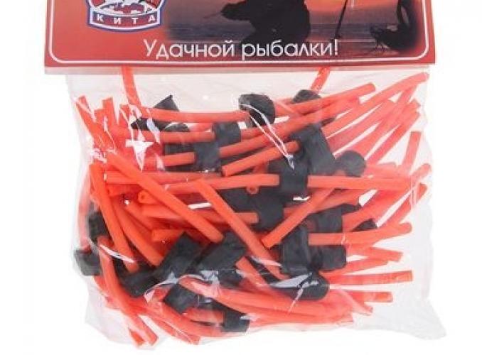 Сторожок ниппельный №2 красный флуоресцентный, набор 50шт
