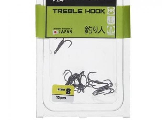 Тройники Tsuribito Treble Hook №8 BN (набор 10шт)
