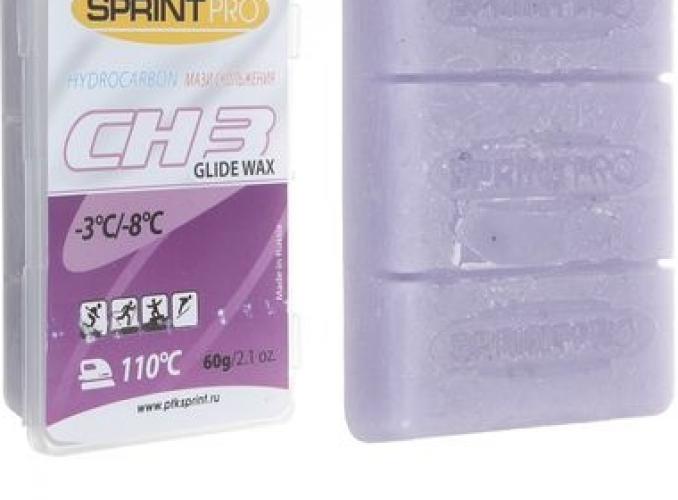 Мази скольжения SPRINT PRO, CH3 Violet, (-3 -8°C), 60г