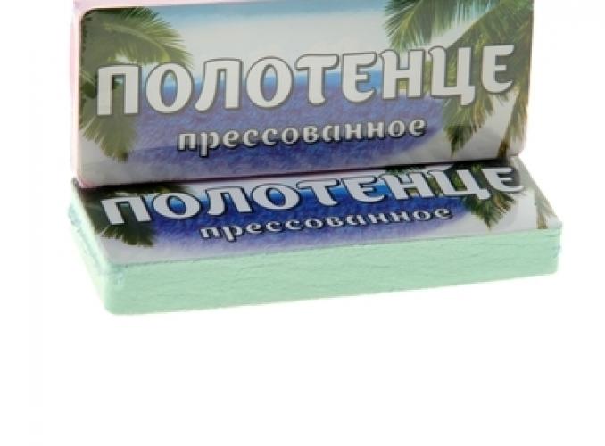 Полотенце прессованное Collorista Райское Полотенце, размер 28 х 60 см, цвет микс