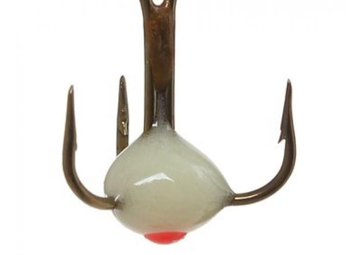 Тройник-чёртик Mustad №14, цвет P