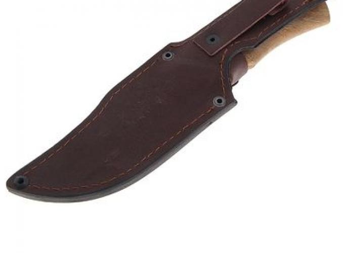 Нож нескладной Егерь СТ-16, г.Павлово, сталь 65Х13, рукоять-орех