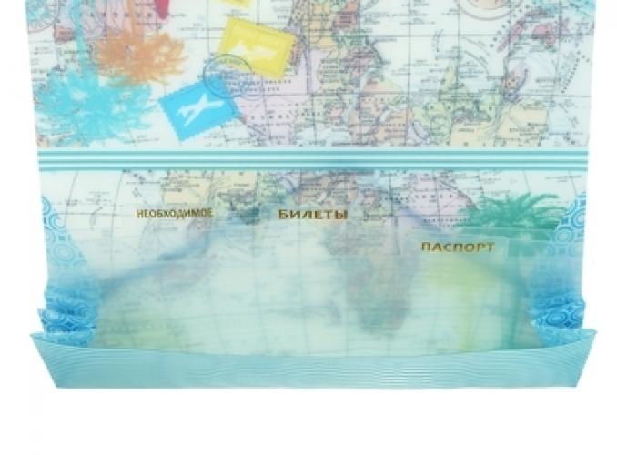Туристический конверт для документов + бирка для чемодана Следуй за мечтой