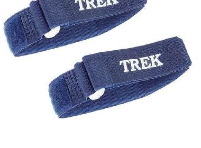 Зажим-липучка для лыж узкий TREK, цвет синий