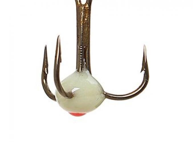 Тройник-чёртик Mustad №10, цвет P