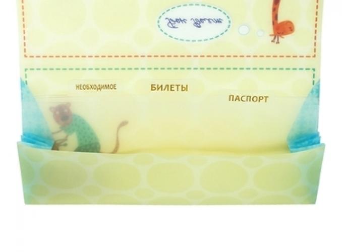 Туристический конверт для документов + бирка для чемодана Бон Вояж