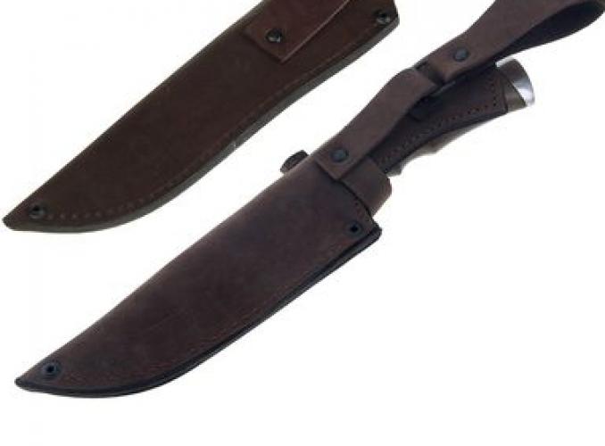 Нож нескладной Вепрь СТ-37, г.Павлово, дамасская сталь, рукоять-орех