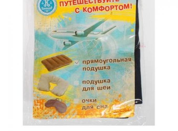 Подушка дорожная надувная, МИКС