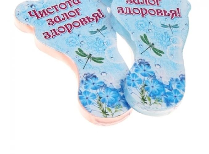 Полотенце прессованное Collorista Чистота - залог здоровья, размер 28 х 60 см, цвет микс
