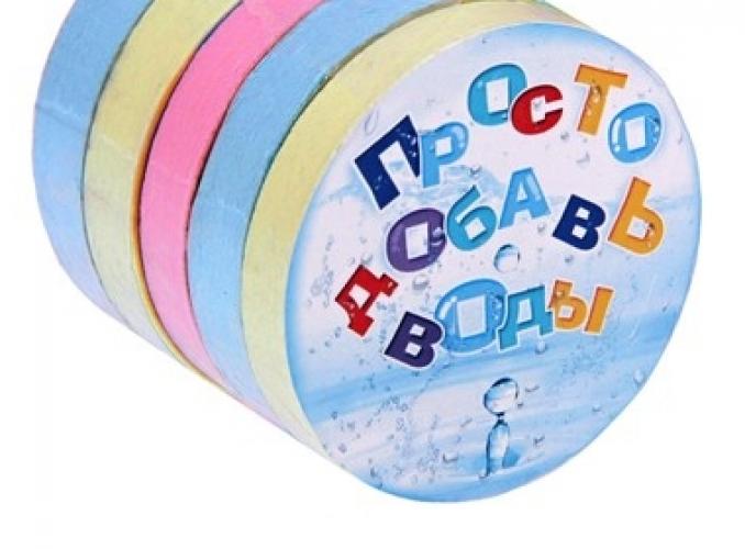 Полотенце прессованное Просто добавь воды, размер 28 х 28 см, цвет микс