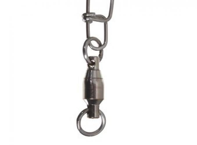 Карабин Tsuribito ball bearing swivel with two solid ring with insurance snap №1 (набор 3 шт)   1704