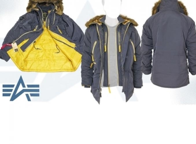 Куртка утеплённая N-3B Inclement Parka Alpha Industries Steel Blue, L