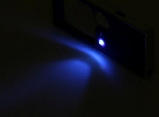 Лупа сувенирная х3 и х10, LED, цвета МИКС