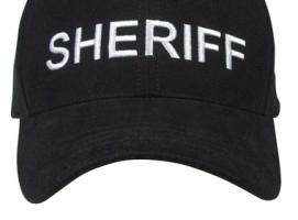 Черная бейсболка SHERIFF 