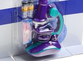 Микроскоп сувенирный детский х450, с подсветкой, 5 стеклышек 20х11 см