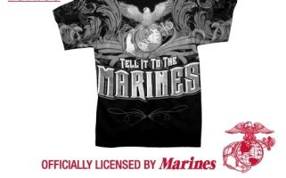Винтажная футболка TELL IT TO THE MARINES 