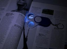 Лупа складная с подсветкой 2 шт х4, d=24 мм