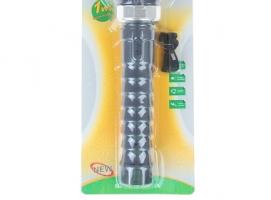 Фонарик аккумуляторный Ребристый 19 диодов, 220v