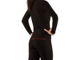 Футболка женская Atala/ дл. рукав/ синтетика/ черный/ L-XL
