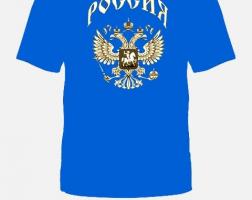 Футболка Россия синяя