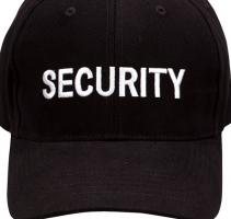 Черная бейсболка SECURITY 