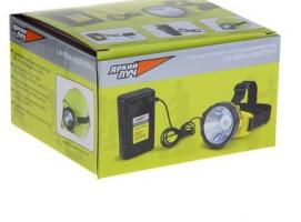 Фонарь ЯРКИЙ ЛУЧ LH-150A Шахтер налобный 2W LED, 2 режима, аккум. в напоясном блоке, зарядка 220В