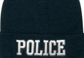 Черная шапка DELUXE POLICE 