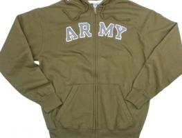 Винтажная оливковая толстовка ARMY 