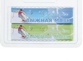 Мазь лыжная, комплект из 2 брусков, С-СЗ , (-3 -25°C), 80 г