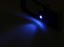 Лупа сувенирная х3 и х10, LED, цвета МИКС