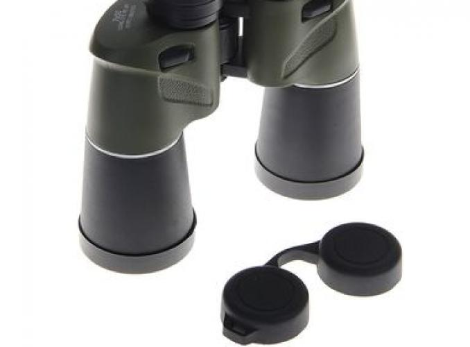 Бинокль 7х50 грифельно-чёрный с хромированными кольцами 18,5х19,5х6,7 см