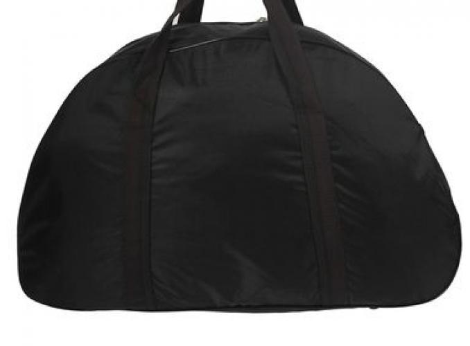 Сумка спортивная, 1 отдел, 2 наружных кармана, длинный ремень, чёрная