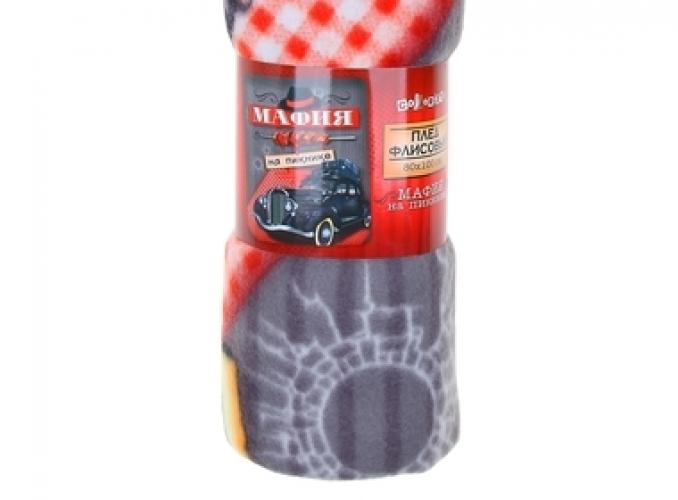 Плед Collorista Мафия на пикнике, 100% п/э флис, 180 гр/м2