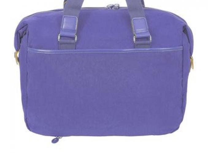 Сумка спортивная на молнии, 1 отдел, 1 наружный карман, фиолетовая