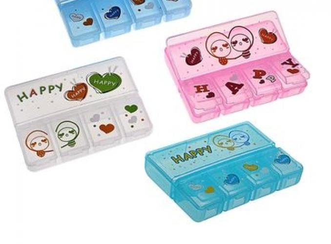 Таблетница, 5 секций, МИКС