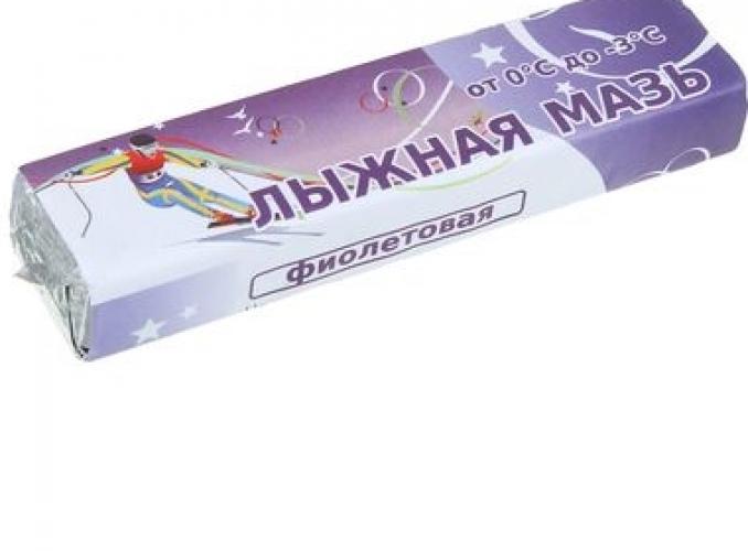 Мазь лыжная,  фиолетовая (t°С 0 -3°C), масса 40 г
