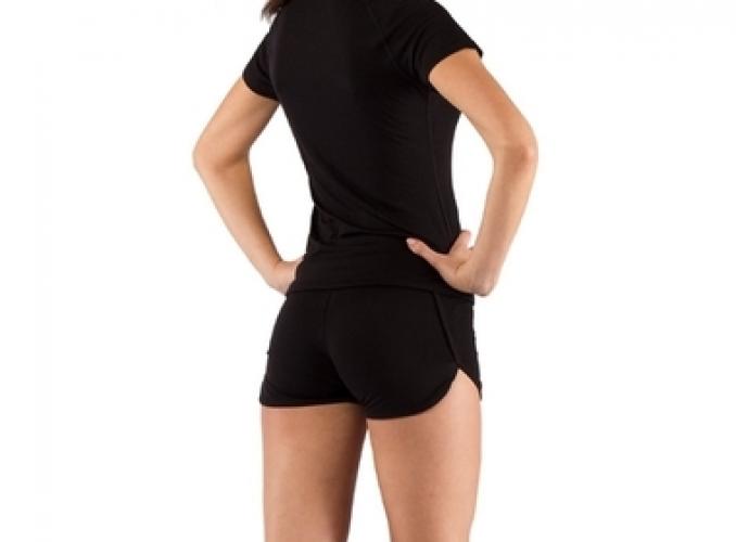 Футболка  женская ATEA/ кор. рукав/ шерсть 160/ черный/ S