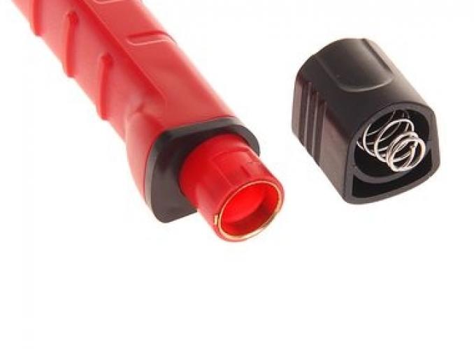 Фонарик с зажимом, 7 диодов, цвета МИКС