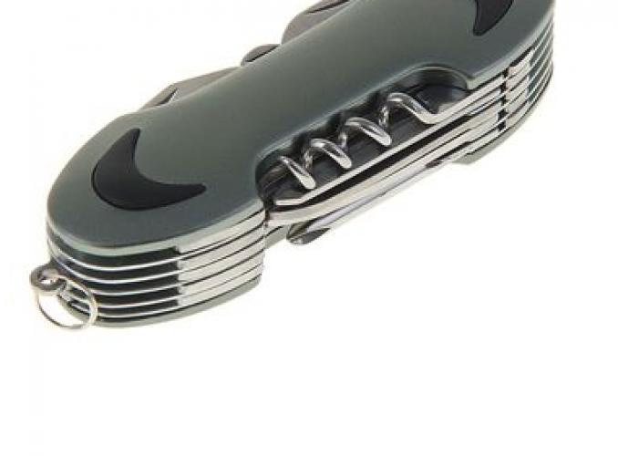 Нож универсальный 11в1 рукоять овал серая 9см