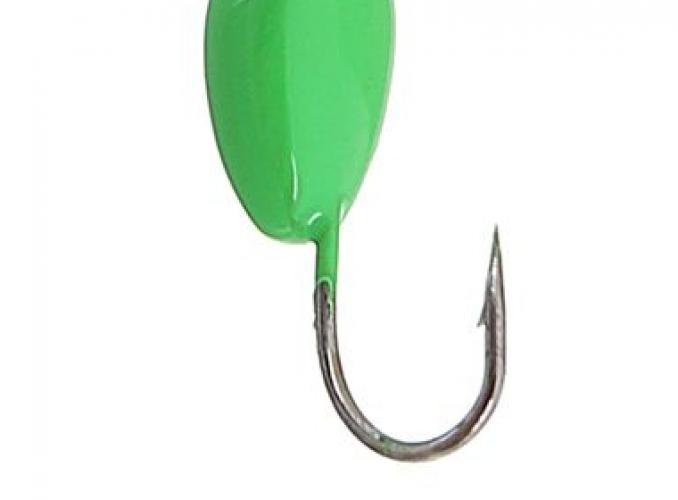 Мормышка вольфрам Пирс Капля 1.0г, цвет фц.зеленый