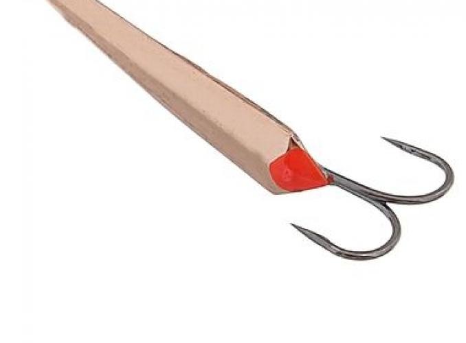 Блесна зимняя Пирс Лонг, вес 1.7г медь с двойником