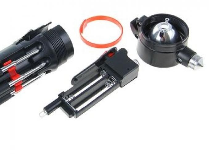 Фонарик 1+1 диод + 7 отвёрток 10в1 14,5х4,9х9 см