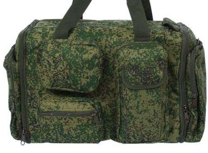 Сумка дорожная на молнии Легионер, 1 отдел, 6 наружных карманов, цвет хаки