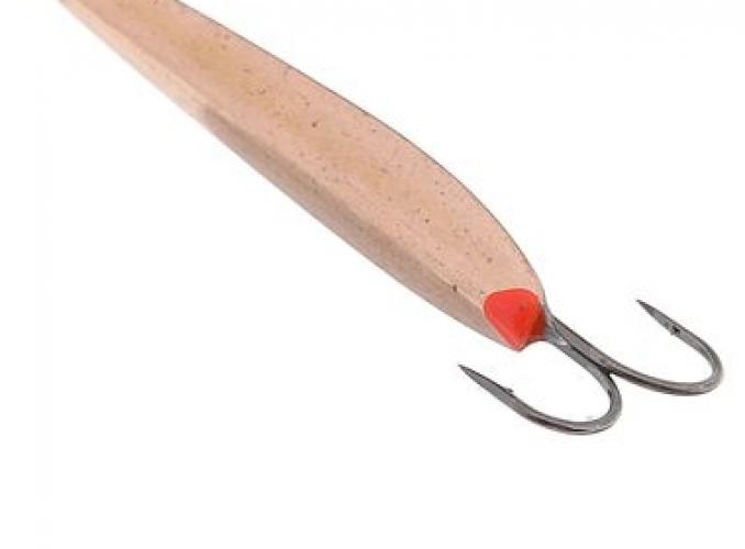 Блесна зимняя Пирс Удача №2, вес 3.9г медь с двойником