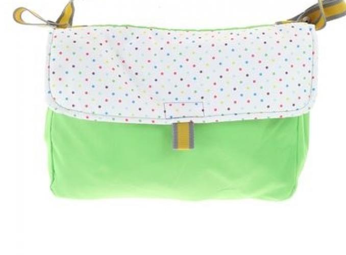 Санки-коляска Ника Детям 6 - пингвины с прорезиненными колёсами, цвет салатовый