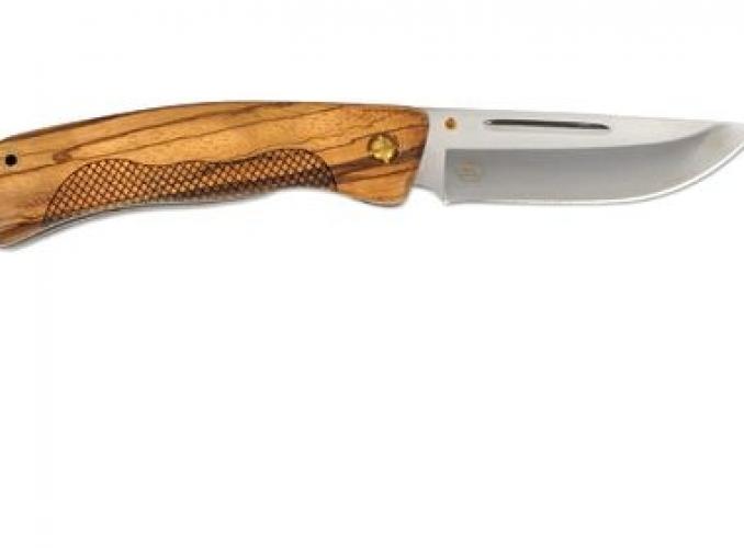 Нож складной Ножемир C-166, рукоять-дерево, сталь 65х13