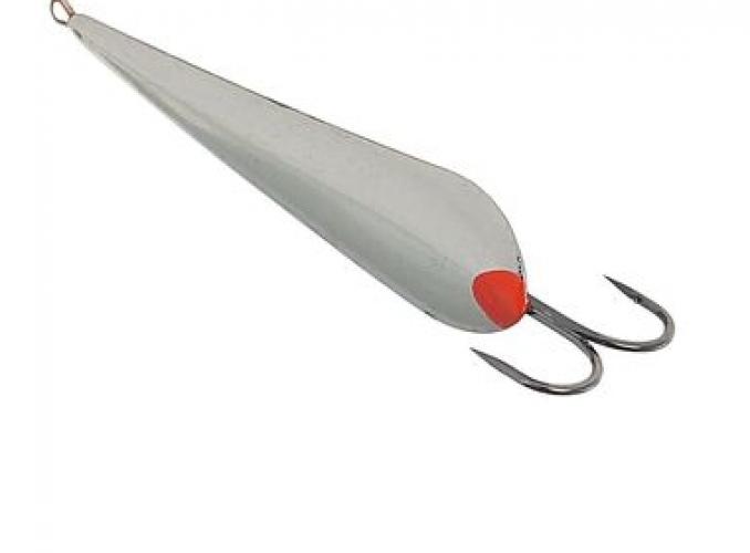 Блесна зимняя Пирс Вазуза, вес 5.7г никель с двойником